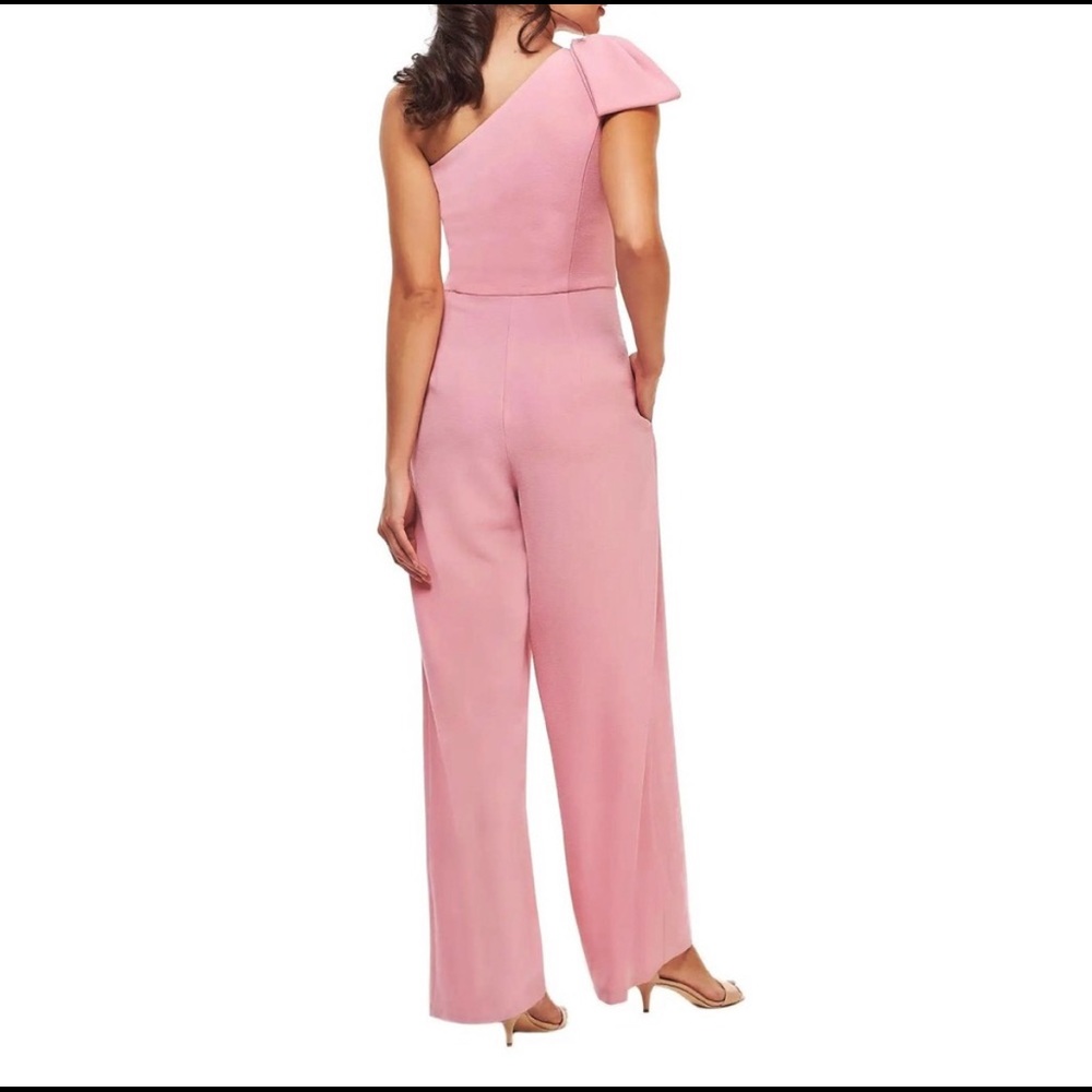 Gal Meets Glam Pink One Shoulder Sylvia Jumpsuit - Picture 3 of 8